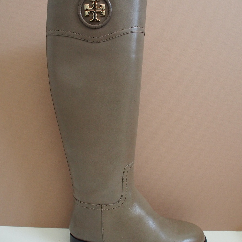 Tory Burch Ashlynn Boots Porcini Grey S 7.5 - Picture 2 of 11